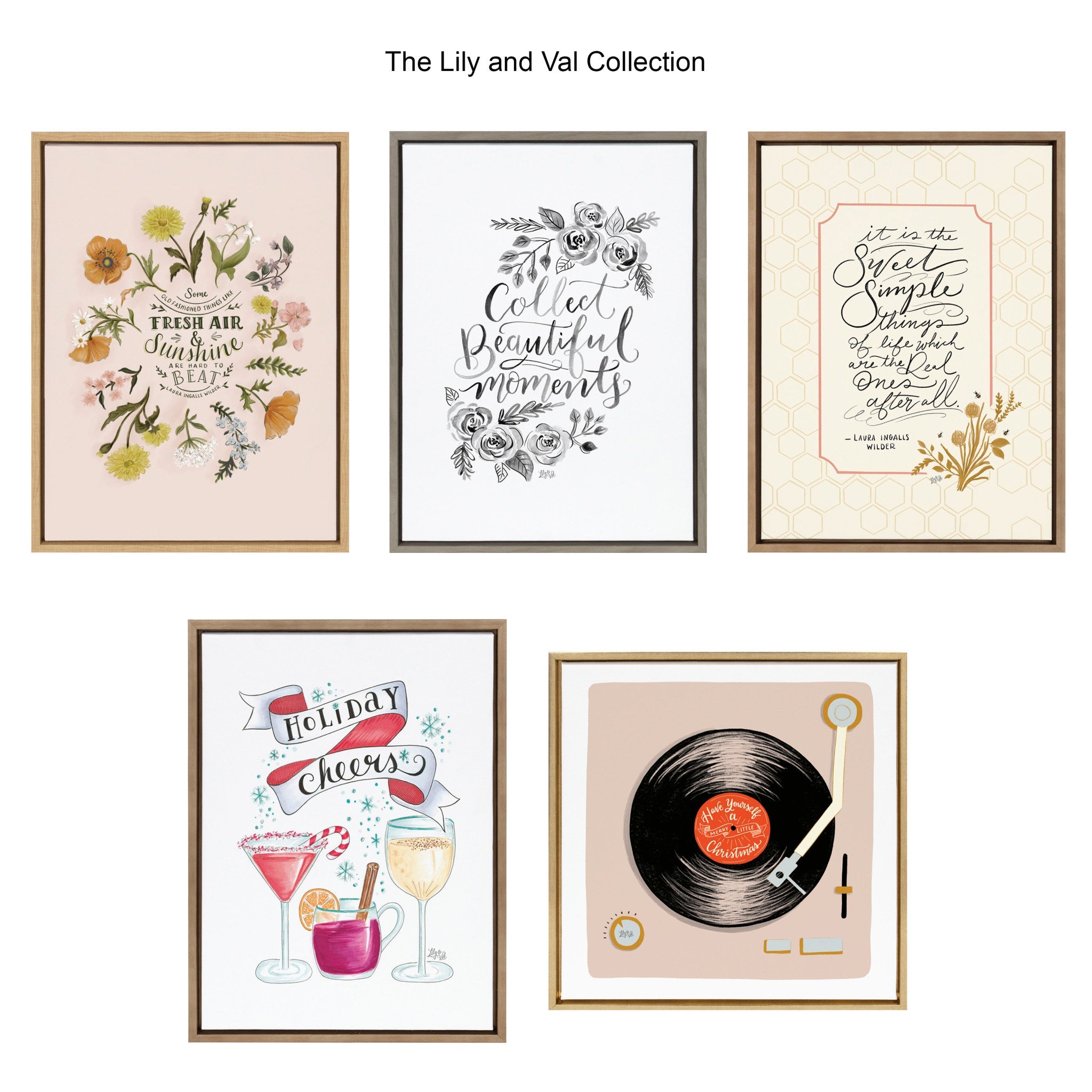 Sylvie Some Old Fashioned Things Framed Canvas by Valerie McKeehan of by kateandlaurel - product image 6 for Resin Society