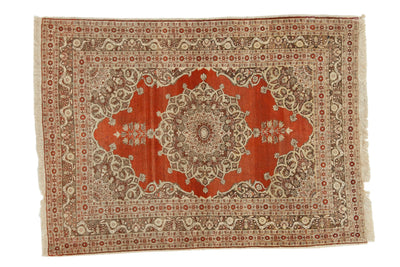 4x5.5 Antique Haji Jalili Tabriz Rug by Old New House® - main product image for Resin Society