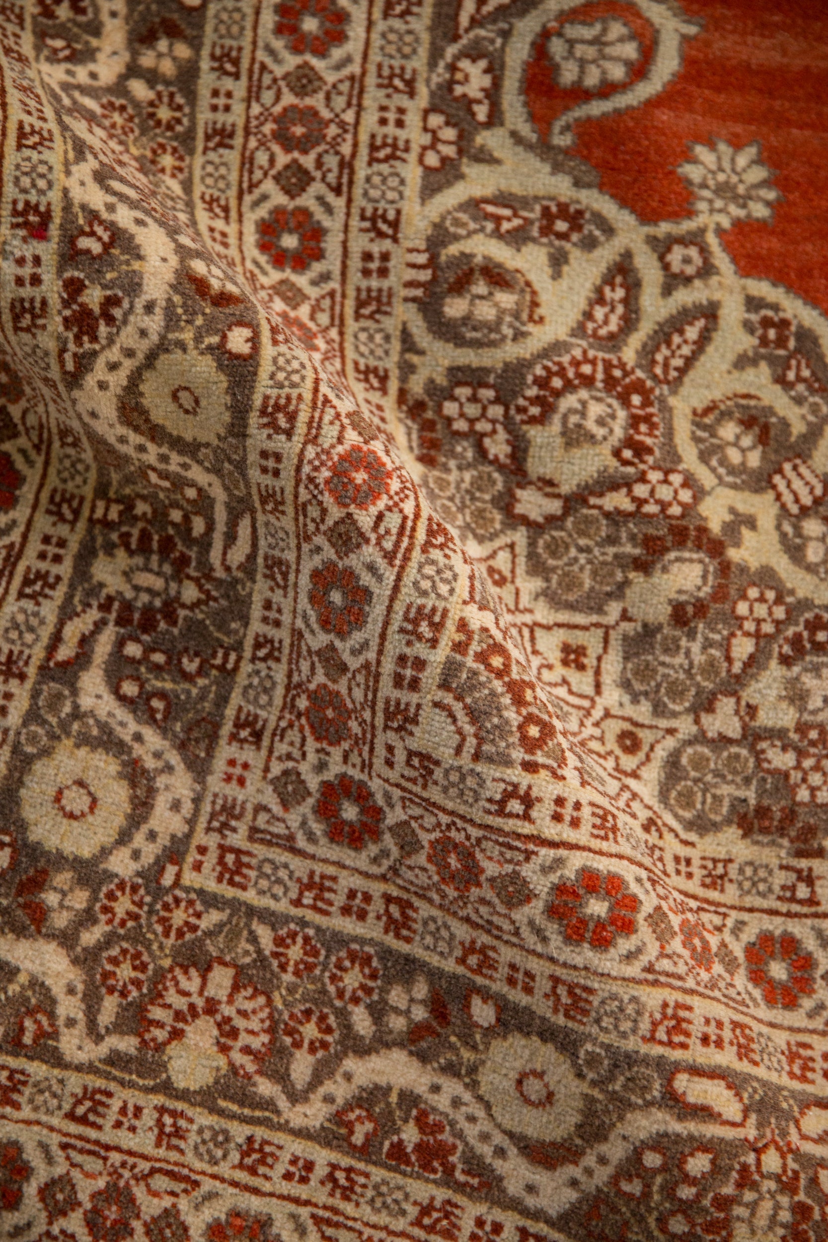 4x5.5 Antique Haji Jalili Tabriz Rug by Old New House® - product image 10 for Resin Society