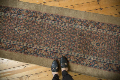 3.5x13.5 Antique Camel Hair Serab Rug Runner by Old New House® - product image 2 for Resin Society