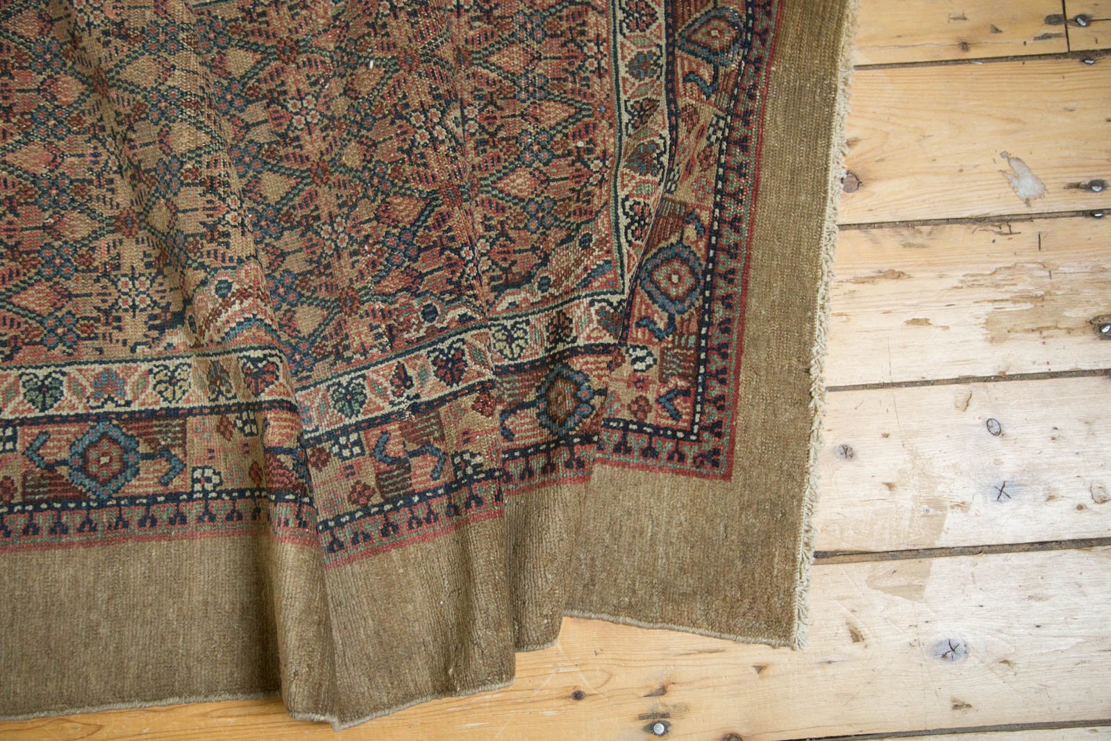 3.5x13.5 Antique Camel Hair Serab Rug Runner by Old New House® - product image 7 for Resin Society