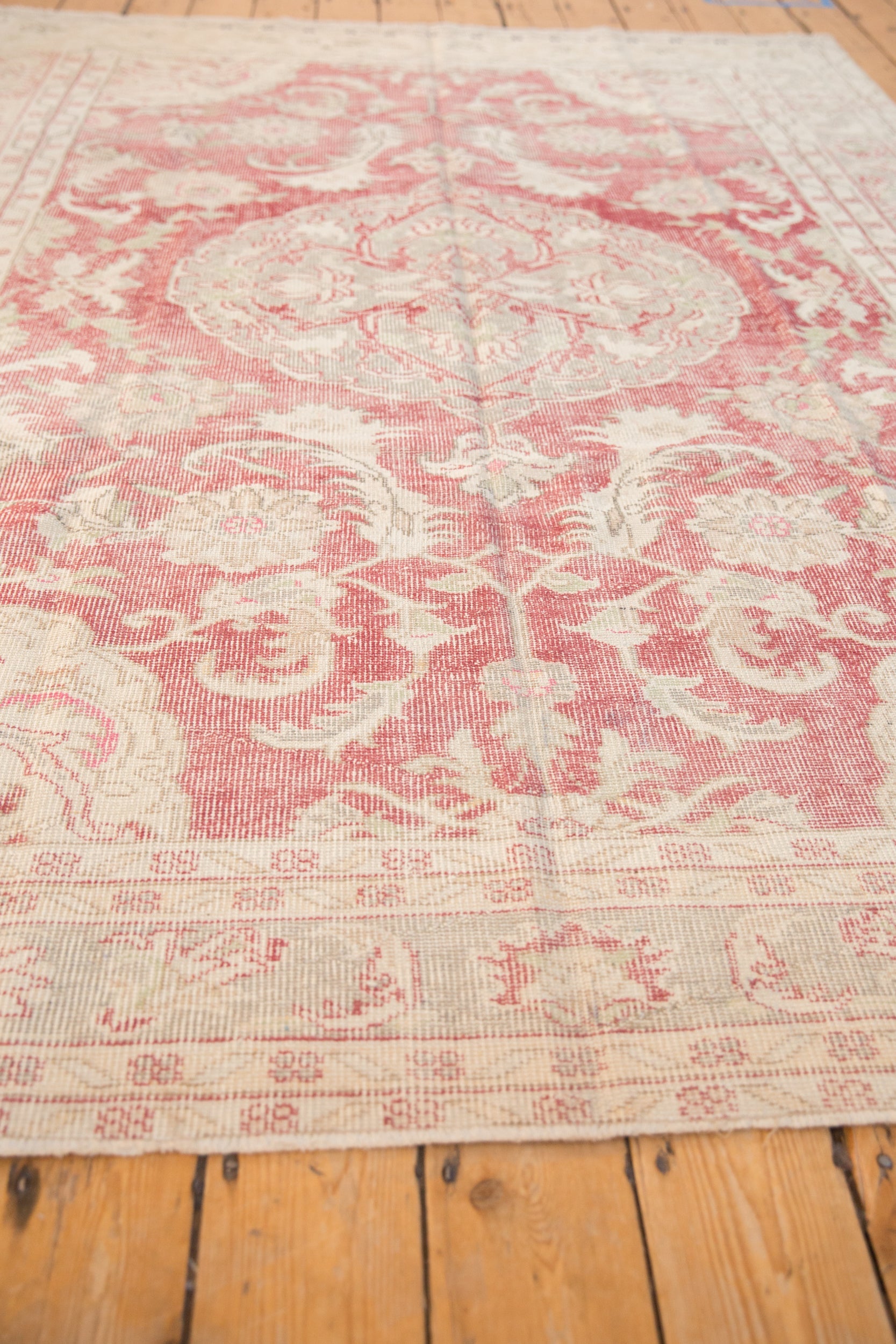 6.5x9 Vintage Distressed Oushak Carpet by Old New House® - product image 6 for Resin Society