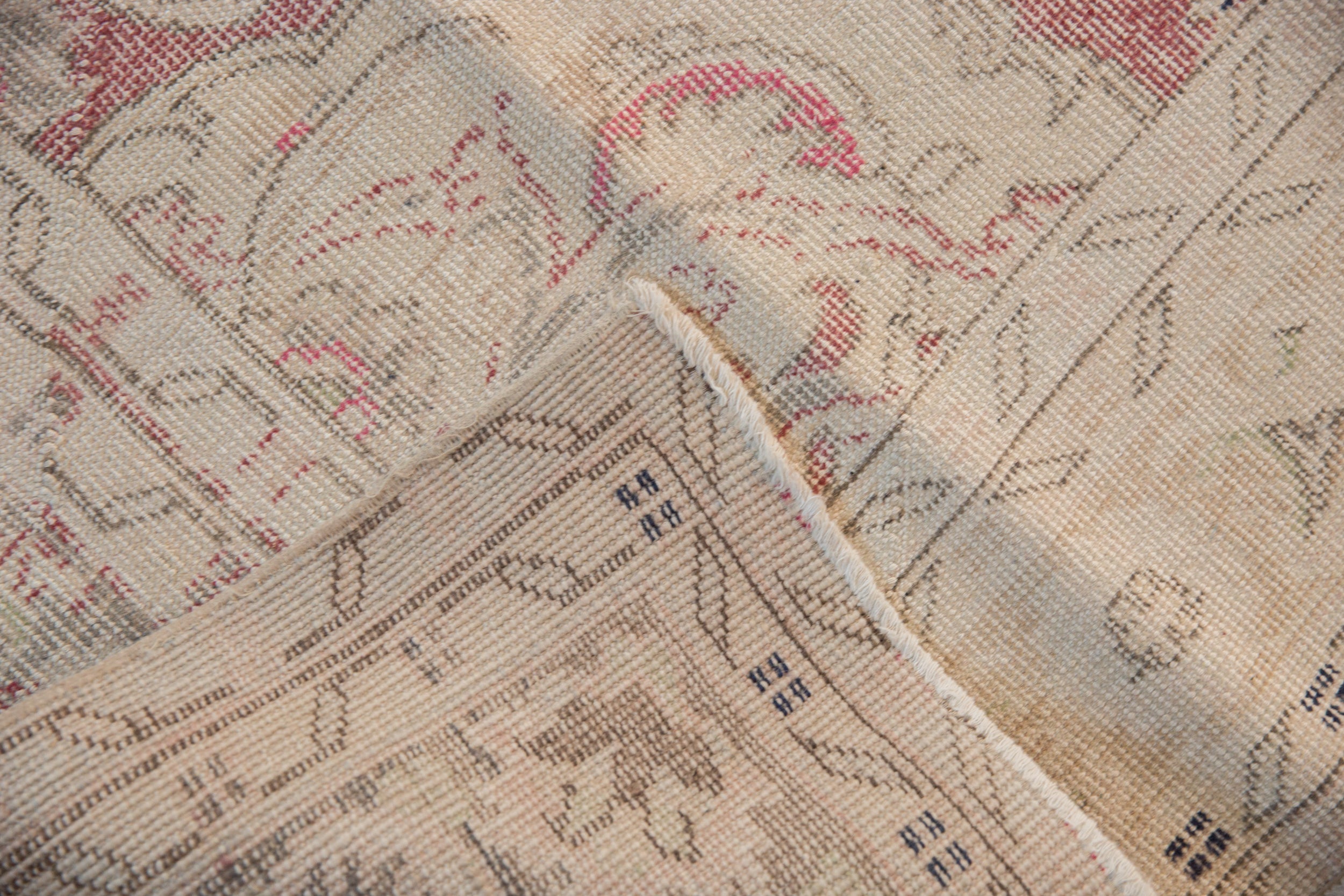 6.5x9 Vintage Distressed Oushak Carpet by Old New House® - product image 12 for Resin Society