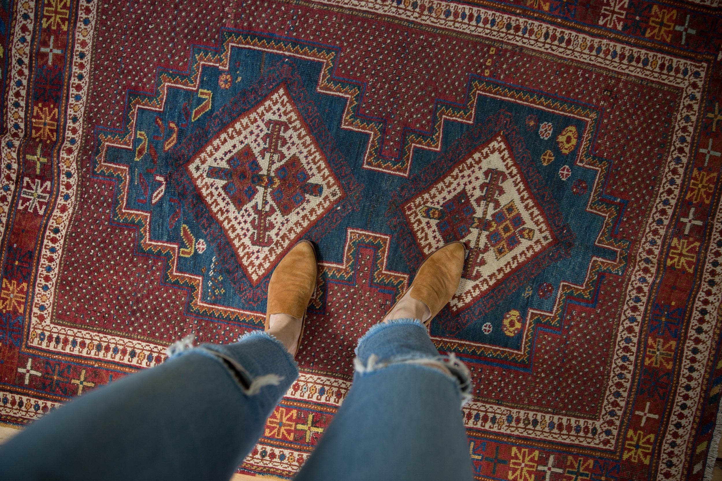4x6 Vintage Afshar Rug by Old New House® - product image 2 for Resin Society