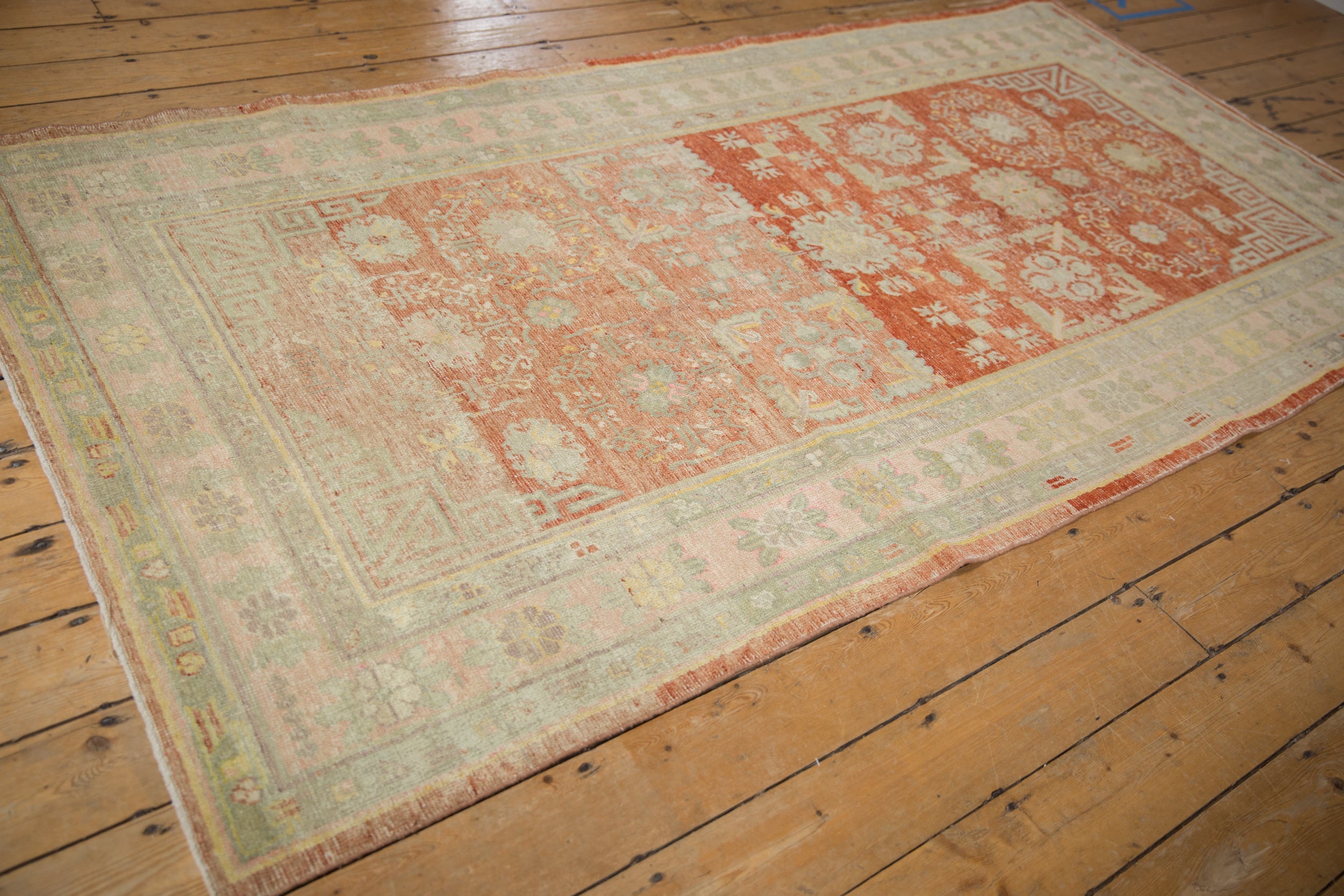 4.5x9.5 Vintage Distressed Khotan Rug Runner by Old New House® - product image 5 for Resin Society