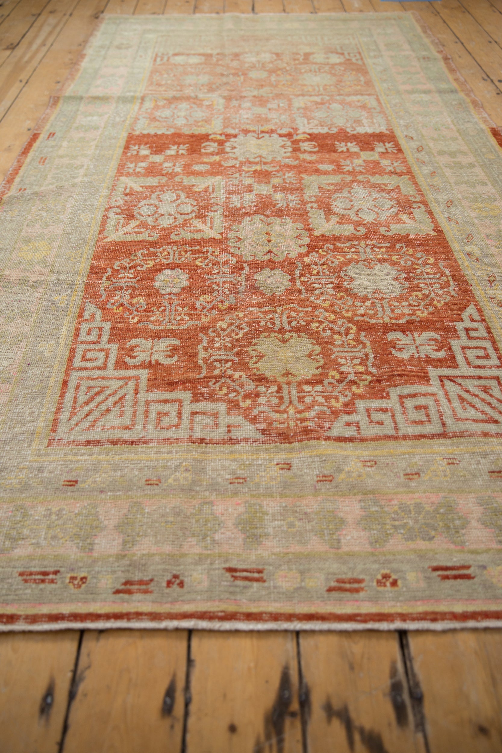 4.5x9.5 Vintage Distressed Khotan Rug Runner by Old New House® - product image 7 for Resin Society