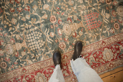 RESERVED 8x11.5 Vintage Distressed Tabriz Carpet