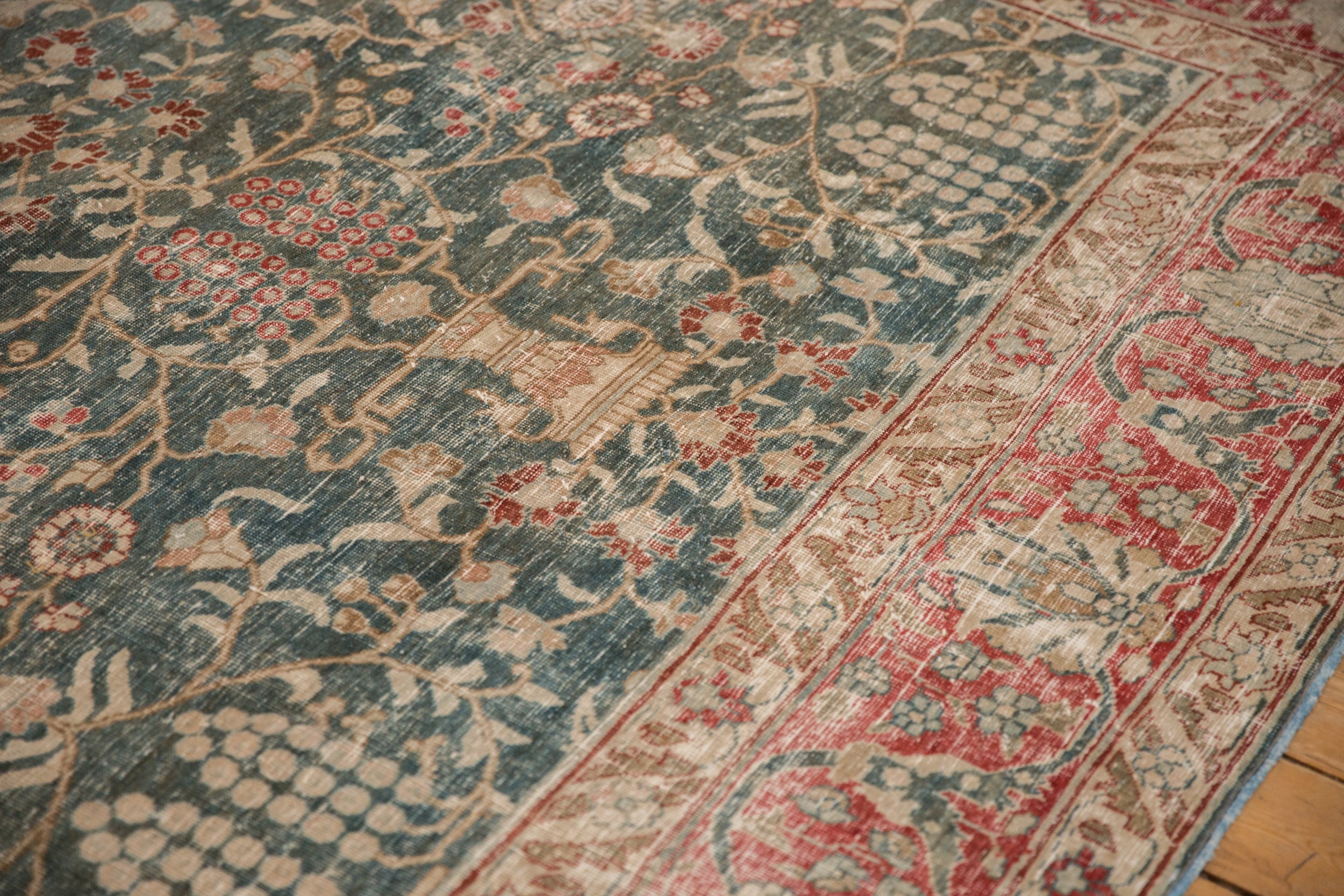 RESERVED 8x11.5 Vintage Distressed Tabriz Carpet