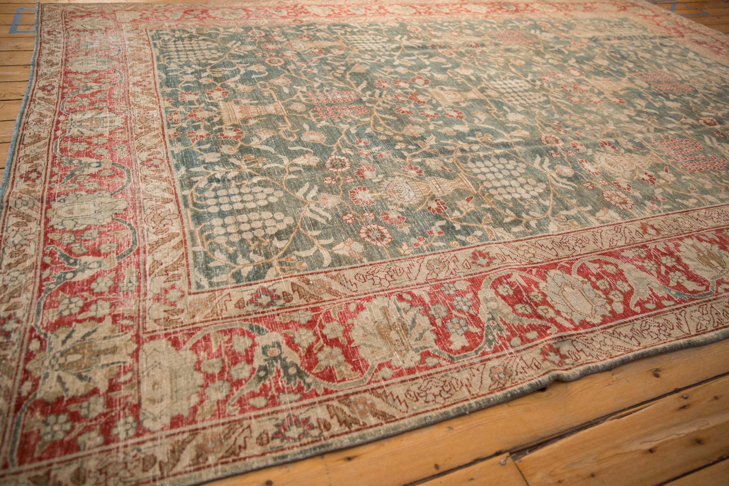 RESERVED 8x11.5 Vintage Distressed Tabriz Carpet