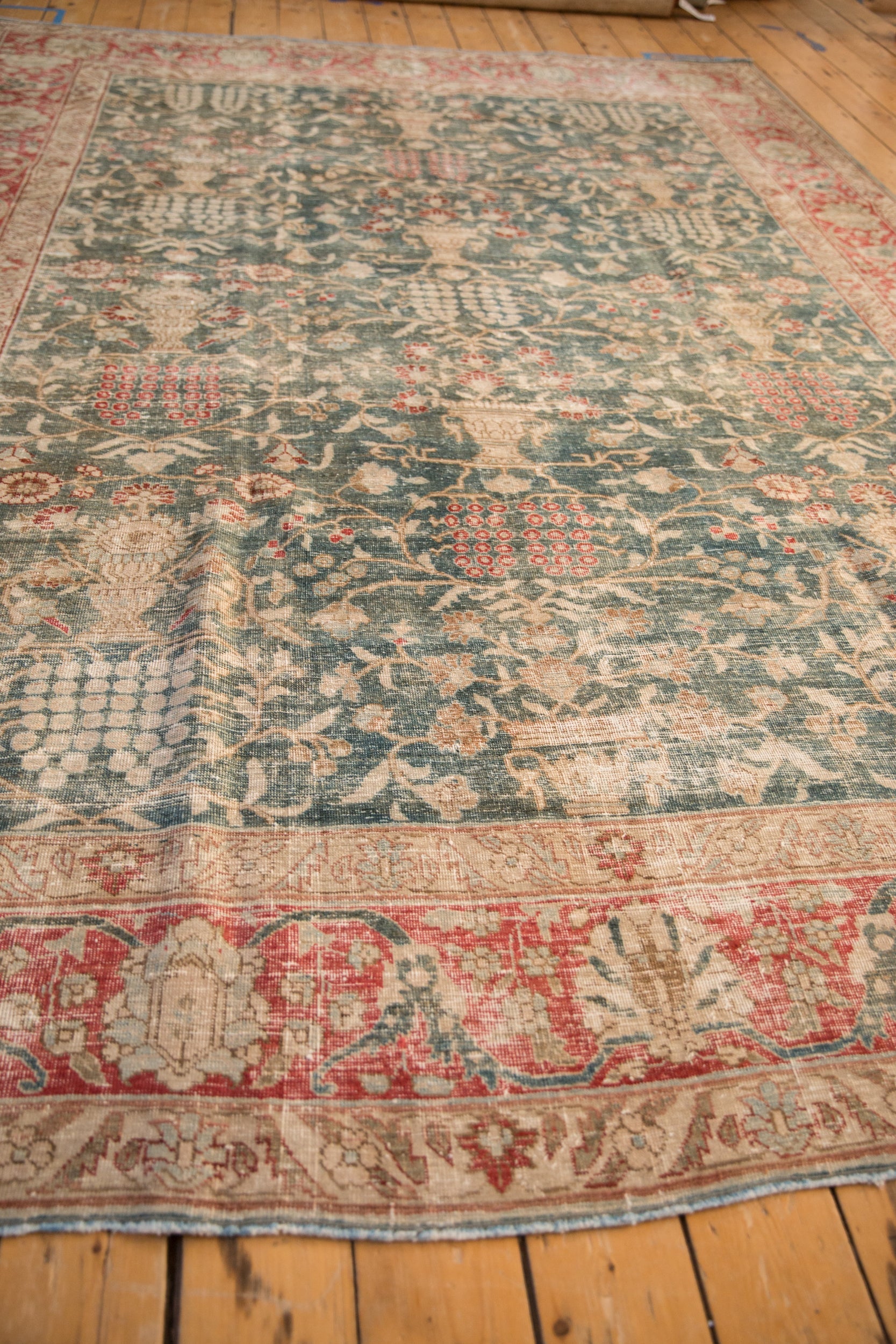 RESERVED 8x11.5 Vintage Distressed Tabriz Carpet