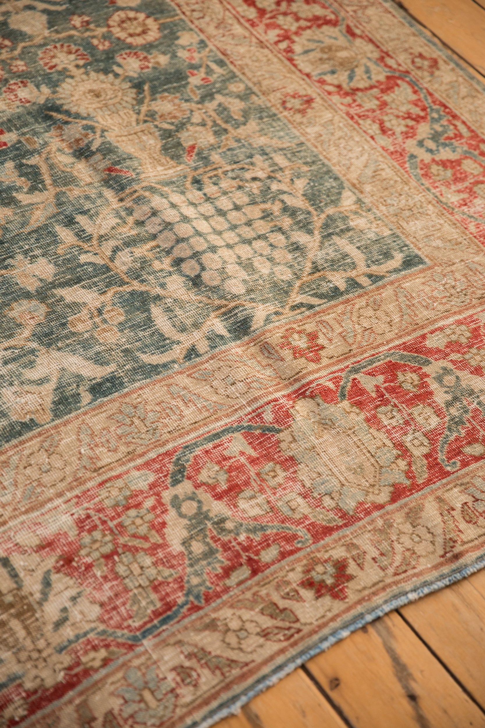 RESERVED 8x11.5 Vintage Distressed Tabriz Carpet
