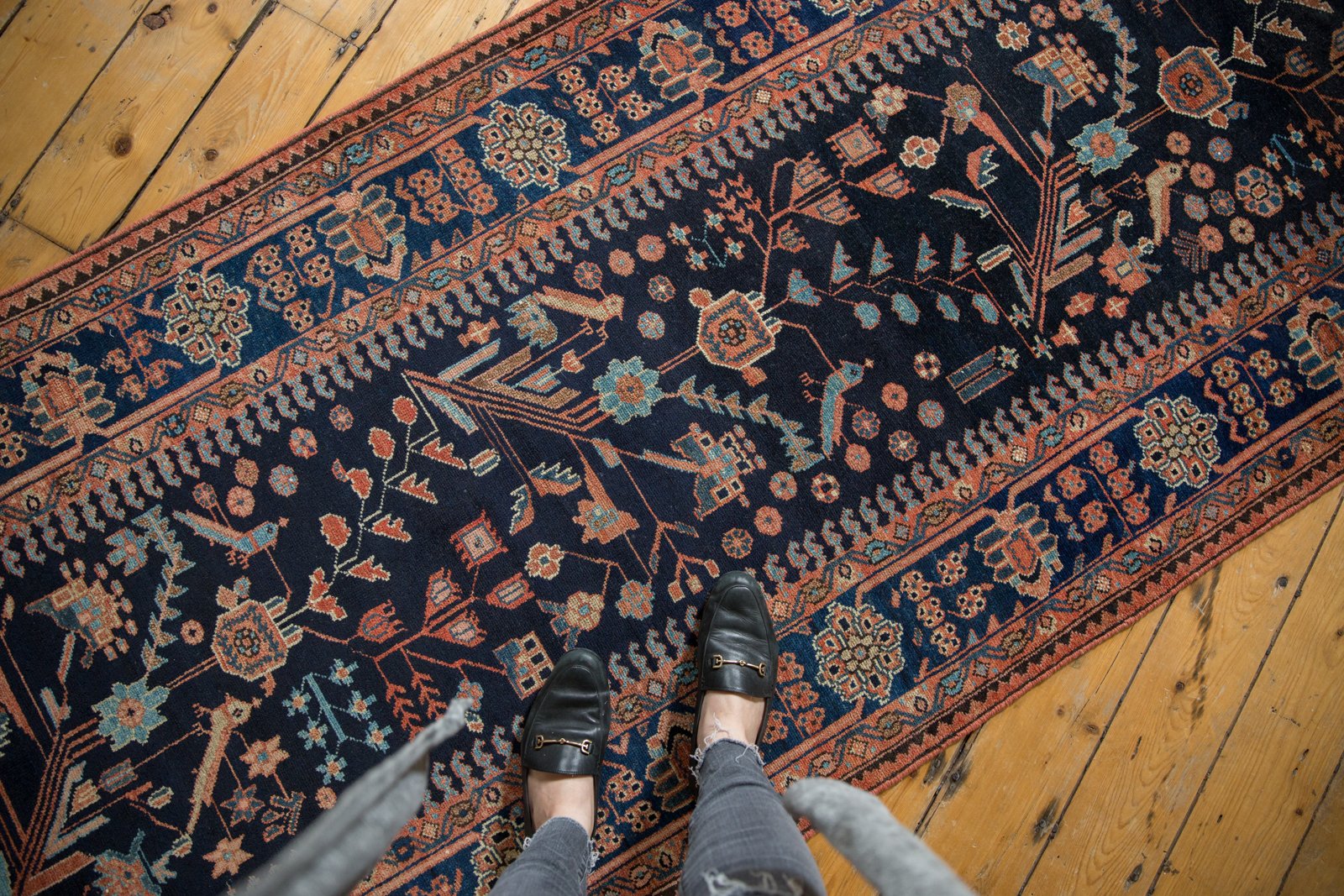 3.5x15 Vintage Mehreban Rug Runner by Old New House® - product image 2 for Resin Society