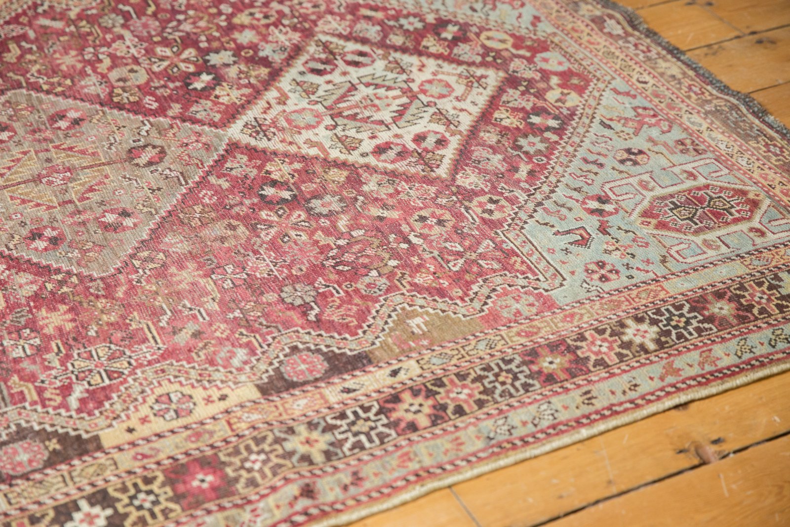 4.5x6 Vintage Distressed Qashqai Rug by Old New House® - product image 7 for Resin Society