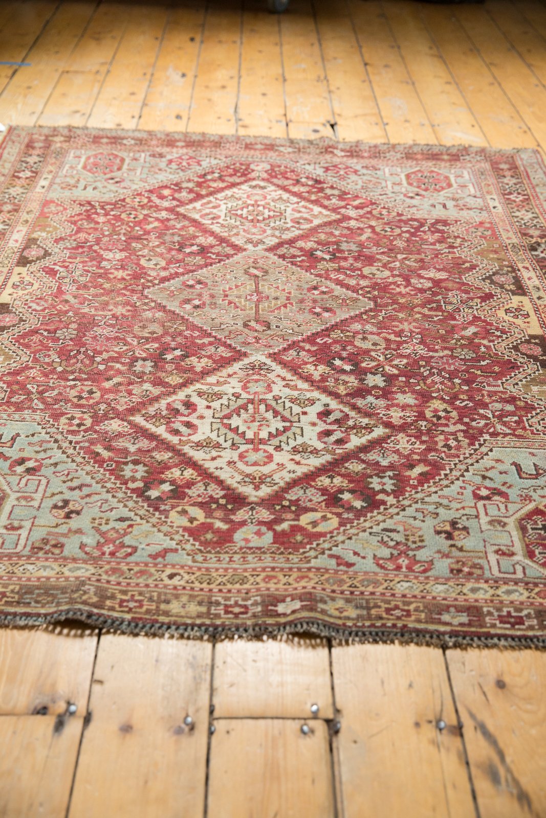 4.5x6 Vintage Distressed Qashqai Rug by Old New House® - product image 9 for Resin Society