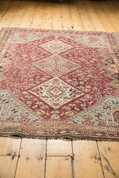 4.5x6 Vintage Distressed Qashqai Rug by Old New House® - product image 9 for Resin Society