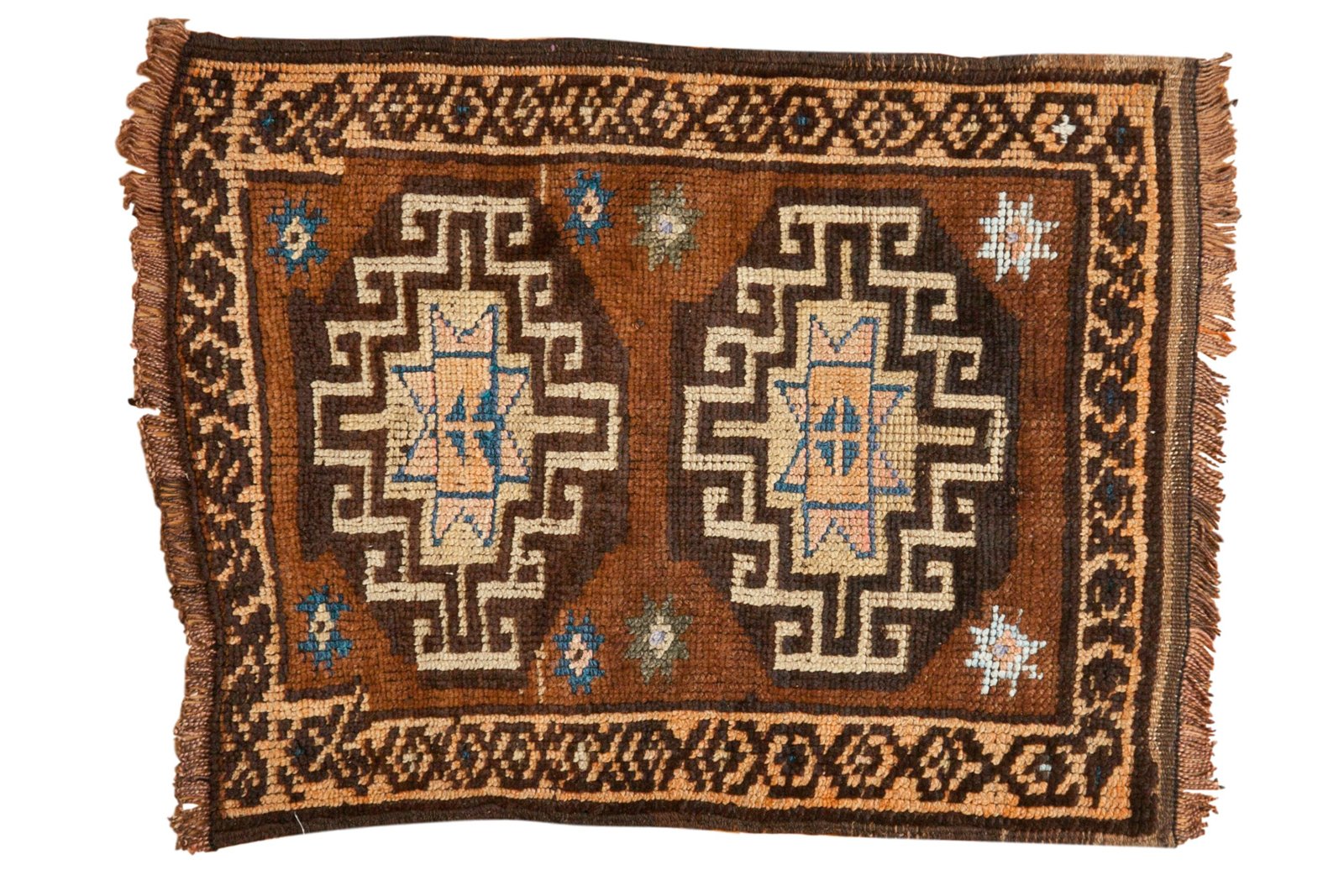 2x2.5 Vintage Oushak Square Rug Mat