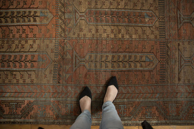 5.5x10 Vintage Distressed Belouch Carpet by Old New House® - product image 2 for Resin Society