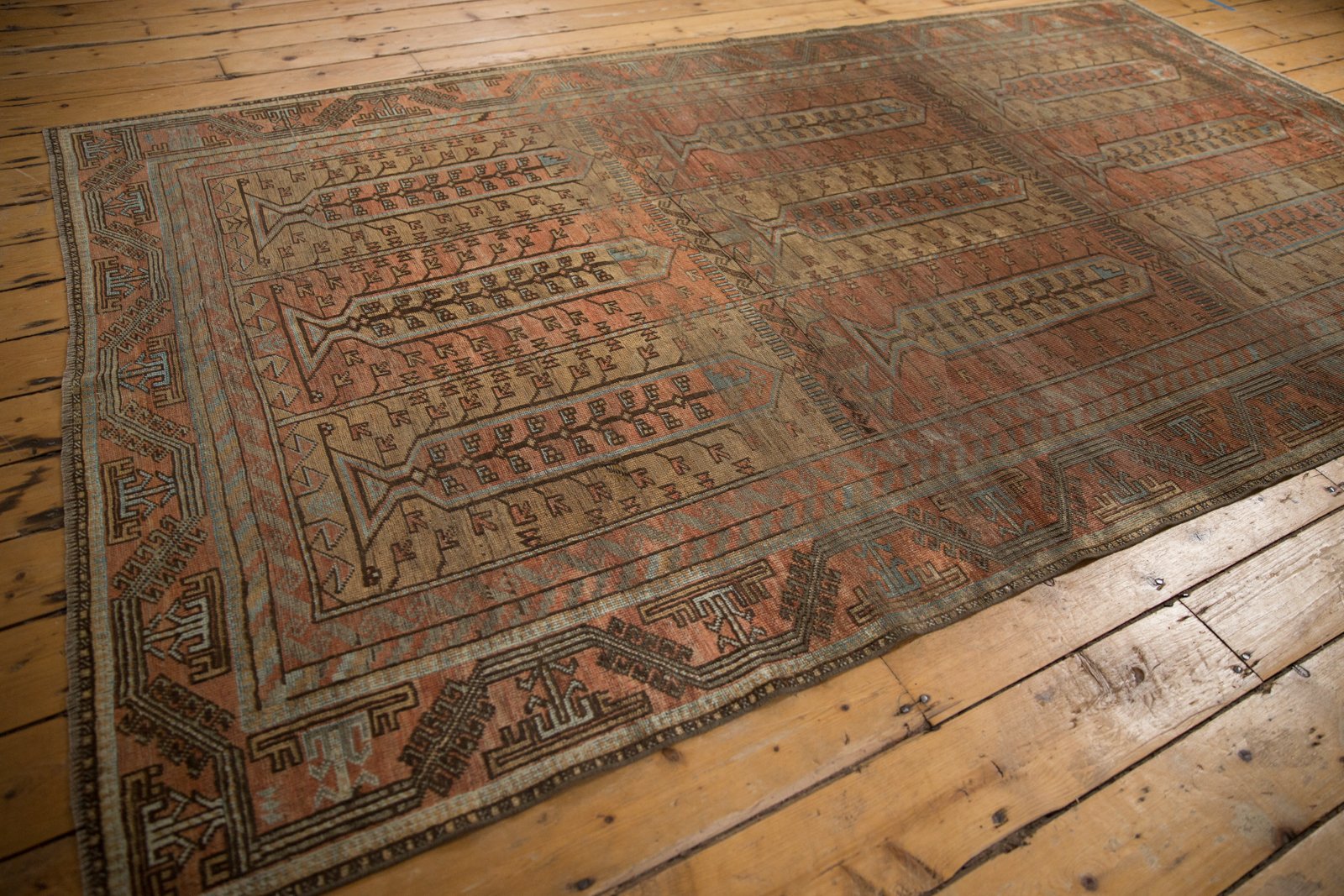 5.5x10 Vintage Distressed Belouch Carpet by Old New House® - product image 3 for Resin Society