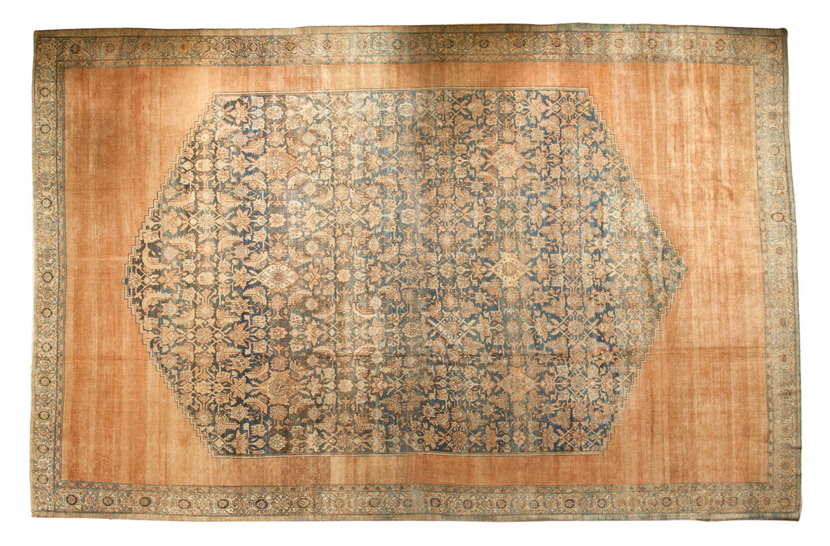 12.5x20 Antique Distressed Bibikabad Carpet by Old New House® - main product image for Resin Society