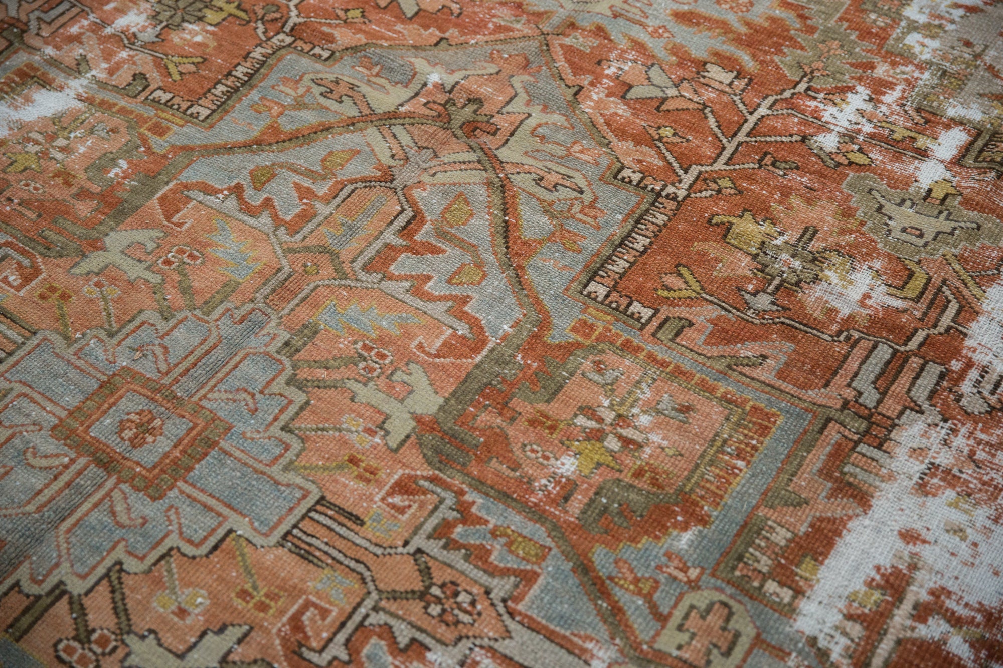 RESERVED 8x11 Antique Distressed Karaja Carpet