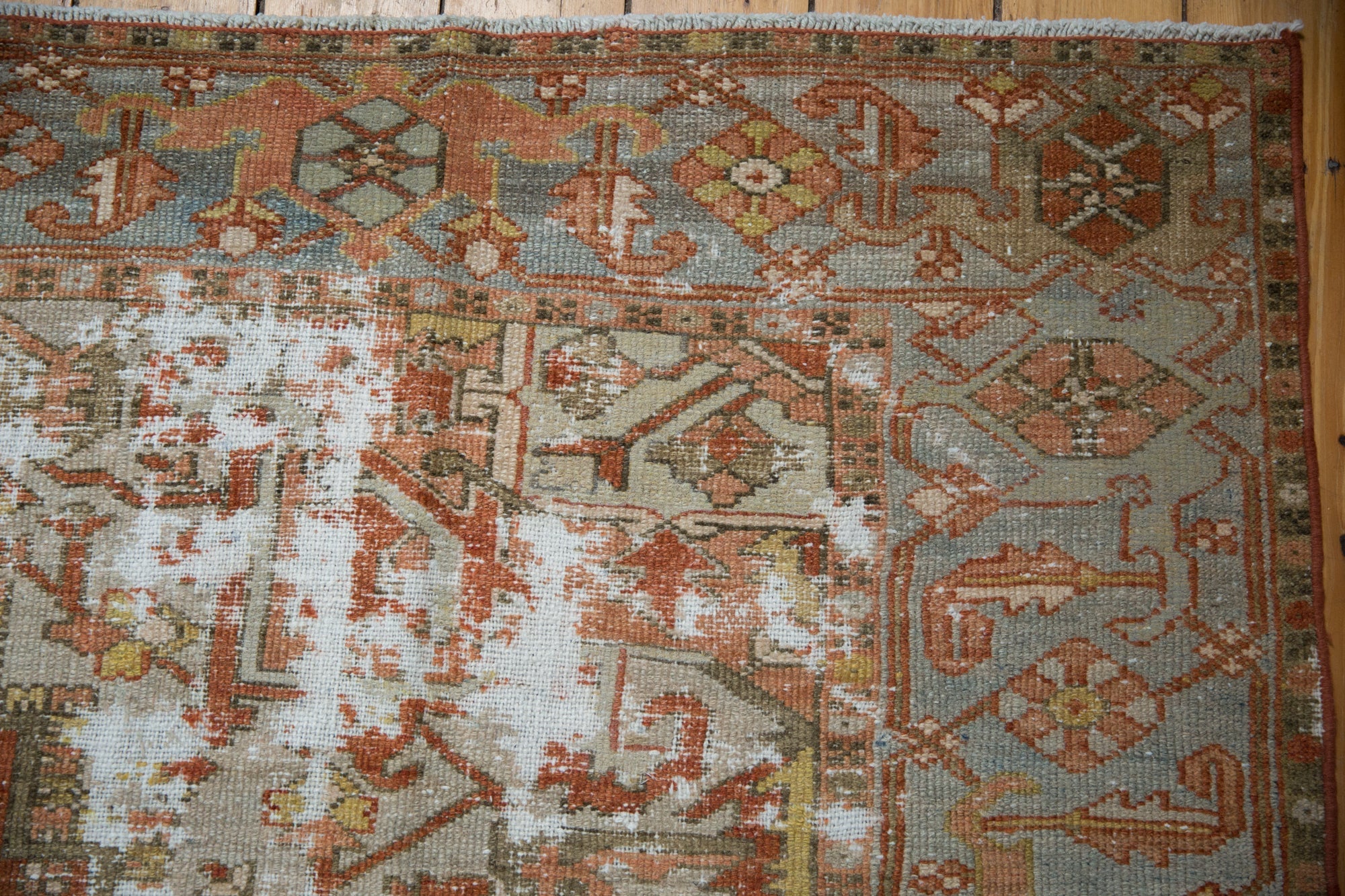 RESERVED 8x11 Antique Distressed Karaja Carpet