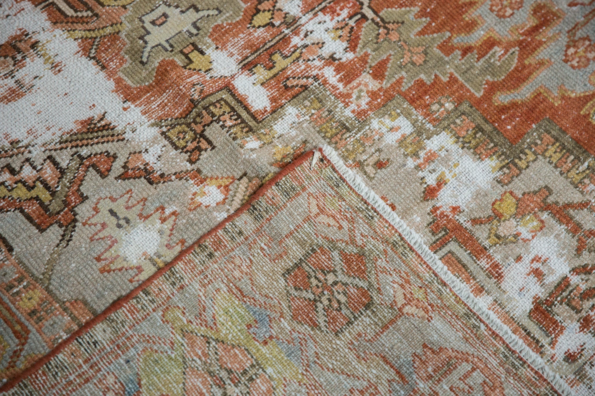 RESERVED 8x11 Antique Distressed Karaja Carpet