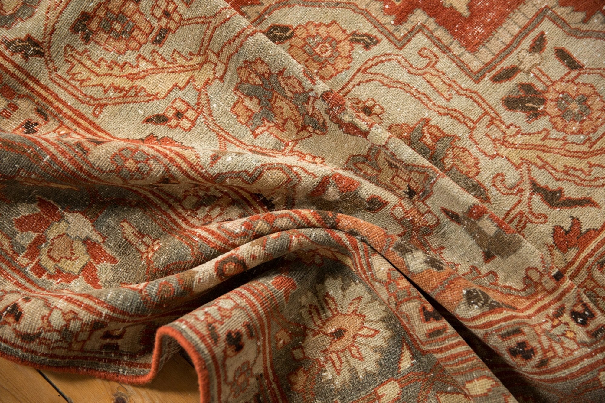 9x11.5 Vintage Distressed Khoy Carpet by Old New House® - product image 14 for Resin Society