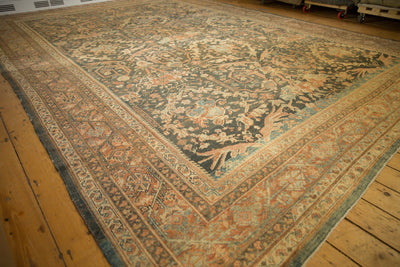 RESERVED 11x15.5 Vintage Distressed Mahal Carpet