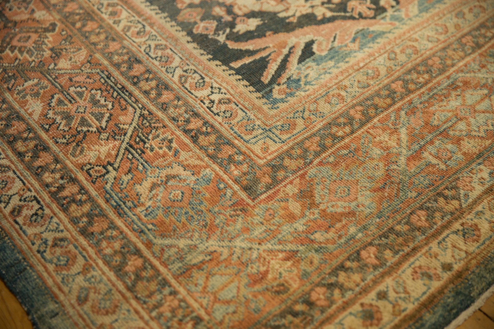 RESERVED 11x15.5 Vintage Distressed Mahal Carpet