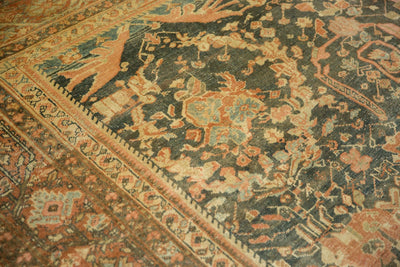 RESERVED 11x15.5 Vintage Distressed Mahal Carpet