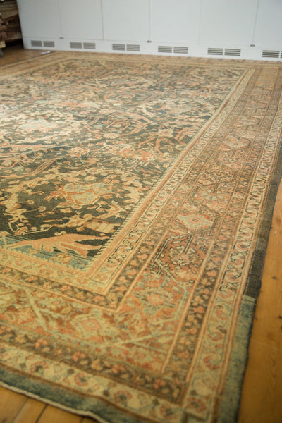 RESERVED 11x15.5 Vintage Distressed Mahal Carpet
