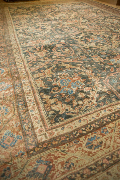 RESERVED 11x15.5 Vintage Distressed Mahal Carpet