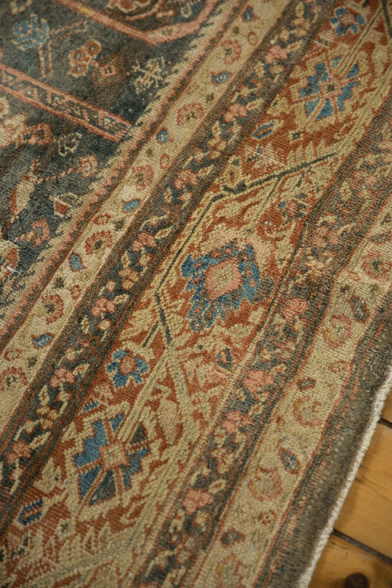 RESERVED 11x15.5 Vintage Distressed Mahal Carpet