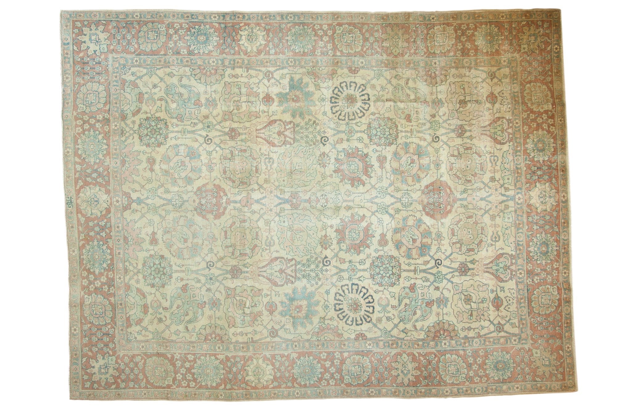 8.5x11.5 Vintage Distressed Tabriz Carpet by Old New House® - main product image for Resin Society