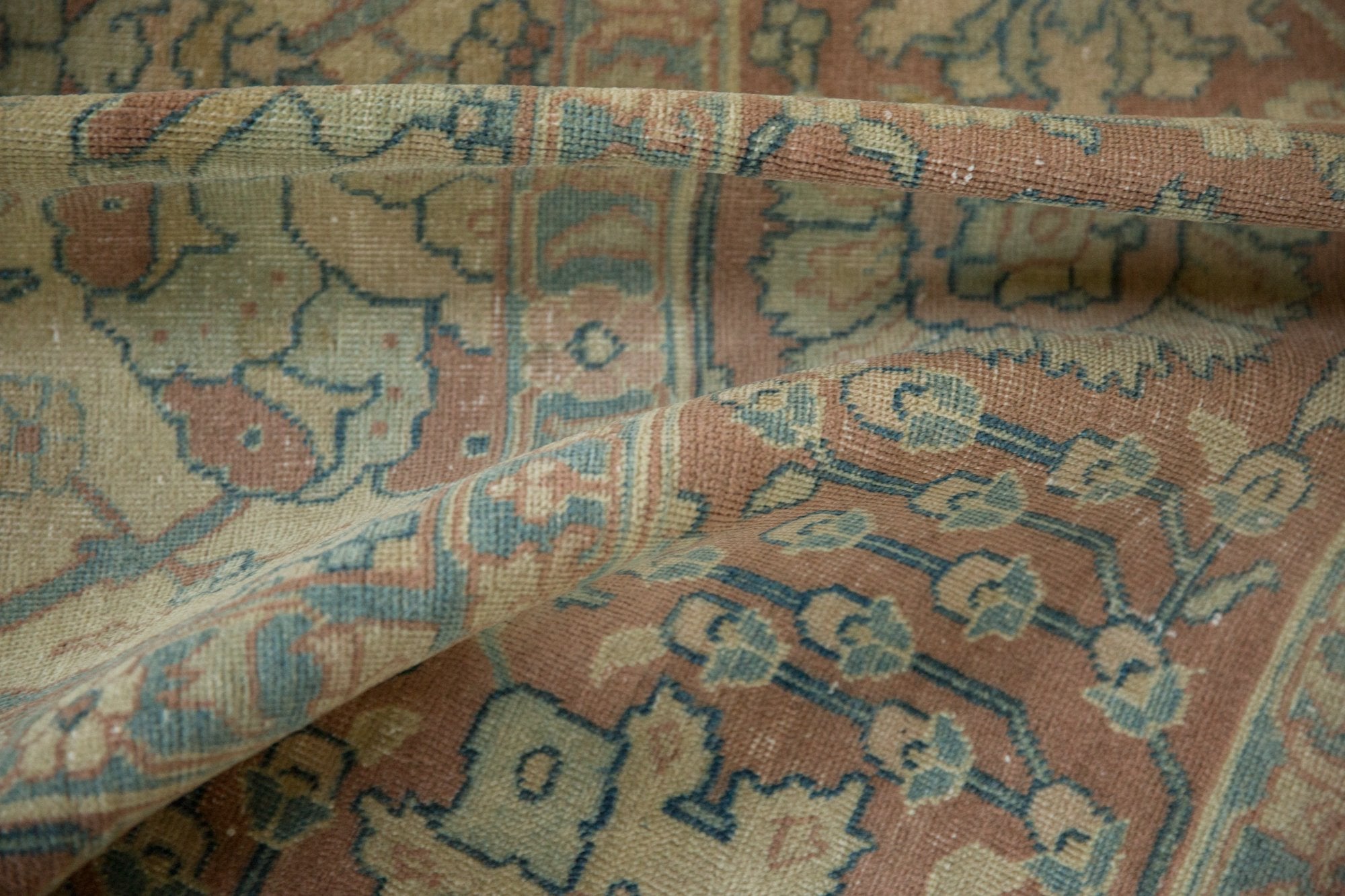 8.5x11.5 Vintage Distressed Tabriz Carpet by Old New House® - product image 11 for Resin Society