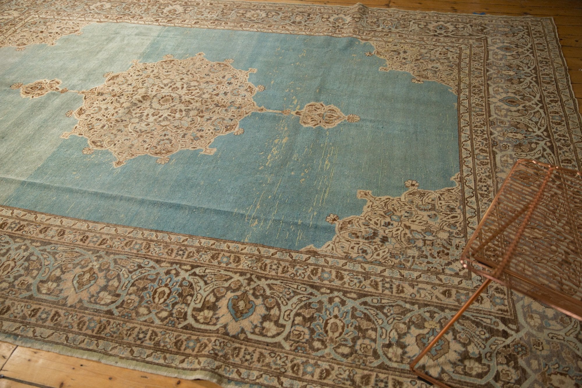 8.5x12.5 Vintage Distressed Tabriz Carpet by Old New House® - product image 3 for Resin Society