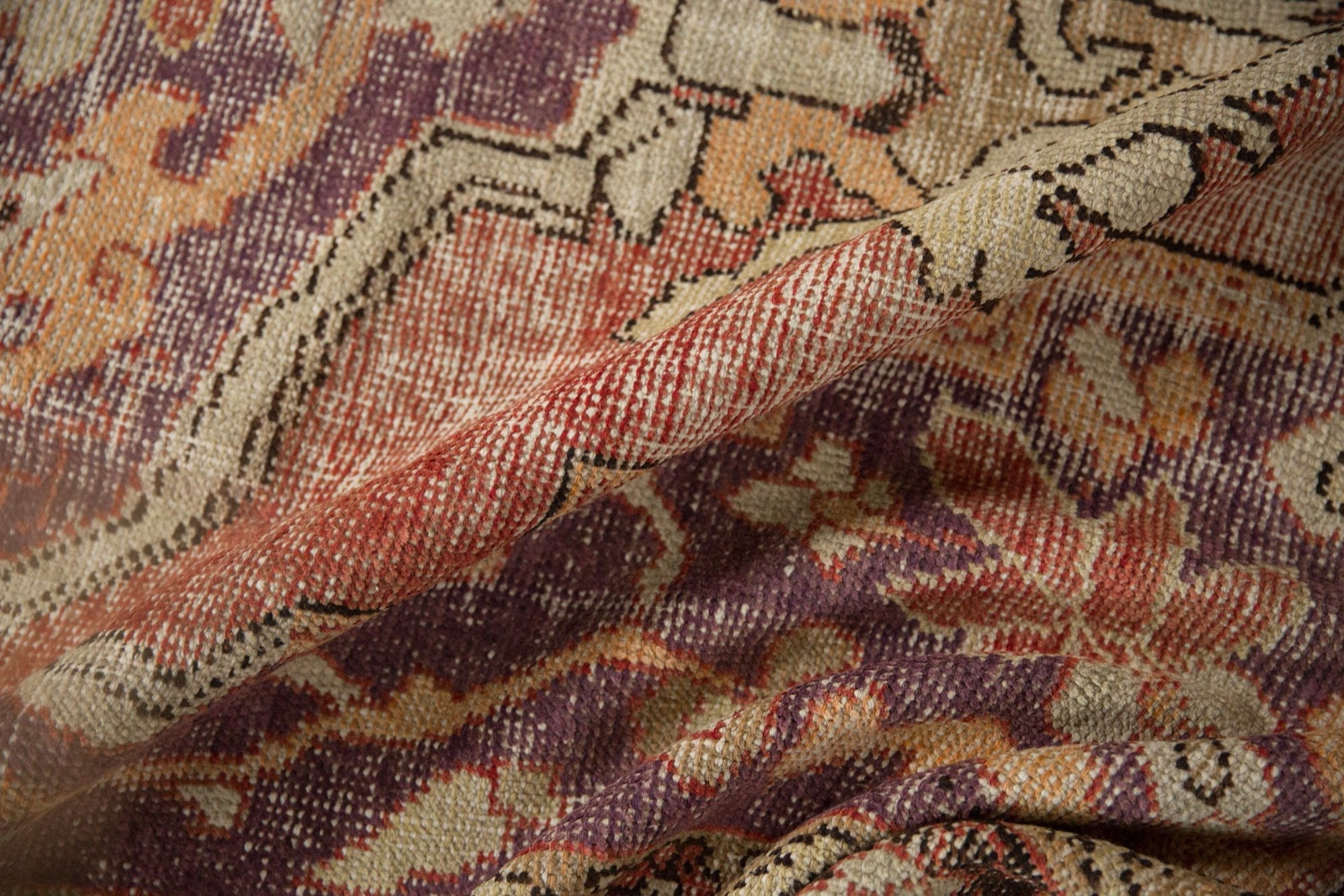 6.5x10.5 Vintage Distressed Oushak Carpet by Old New House® - product image 8 for Resin Society