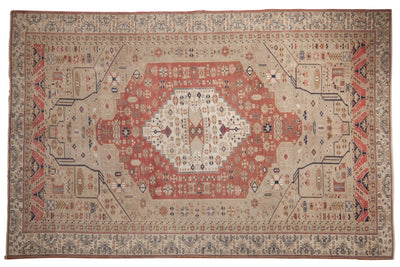 6x9.5 Vintage Distressed Oushak Carpet by Old New House® - main product image for Resin Society