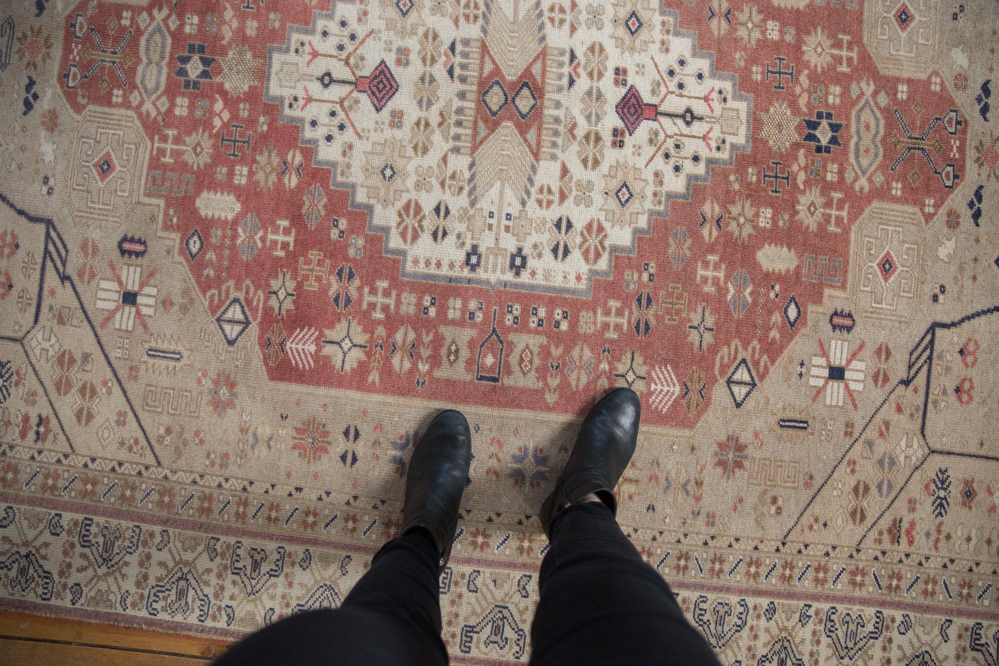 6x9.5 Vintage Distressed Oushak Carpet by Old New House® - product image 2 for Resin Society