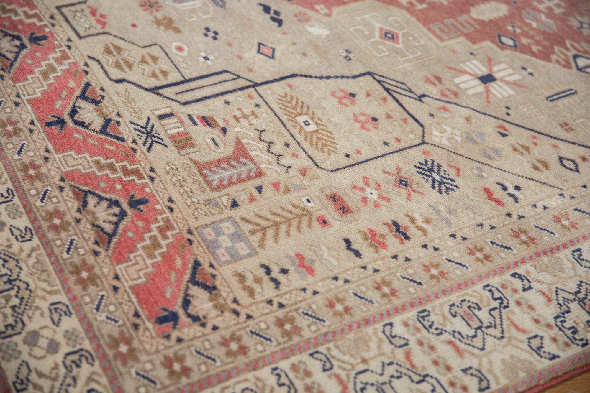 6x9.5 Vintage Distressed Oushak Carpet by Old New House® - product image 8 for Resin Society
