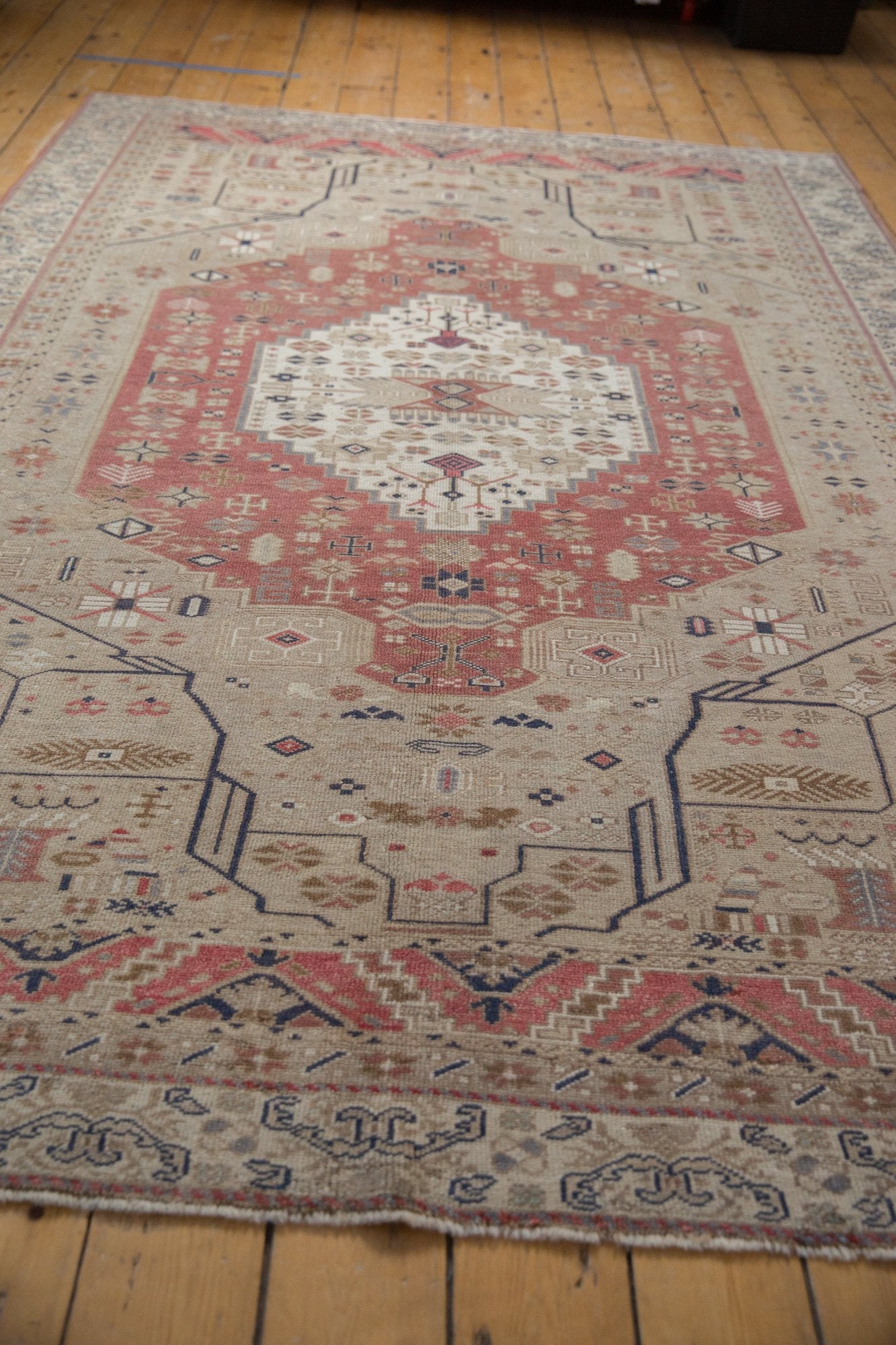 6x9.5 Vintage Distressed Oushak Carpet by Old New House® - product image 10 for Resin Society