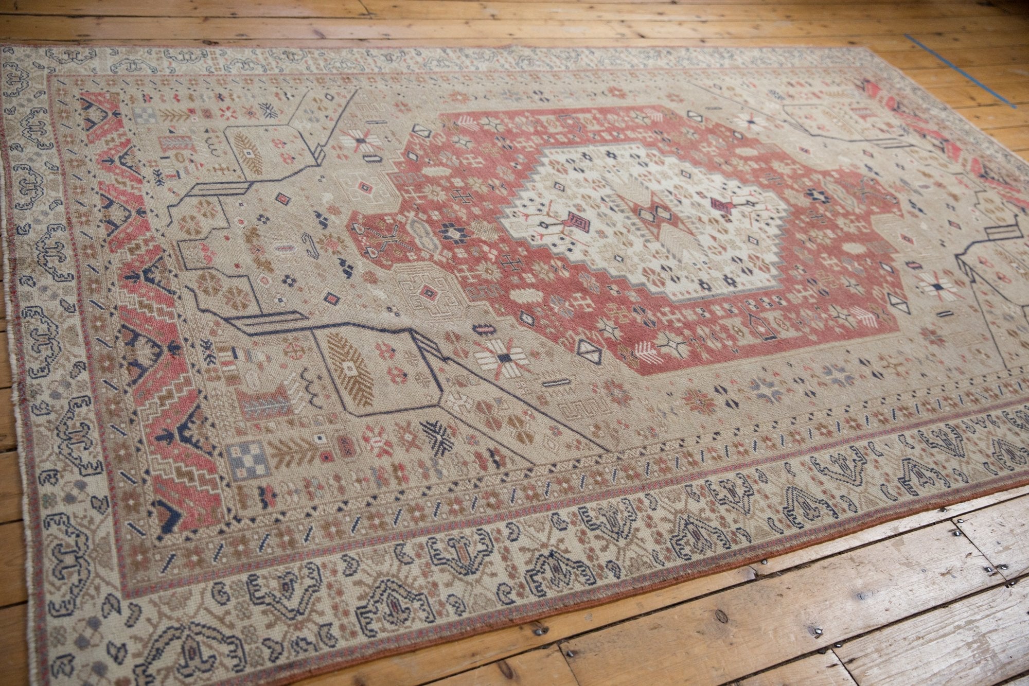 6x9.5 Vintage Distressed Oushak Carpet by Old New House® - product image 12 for Resin Society