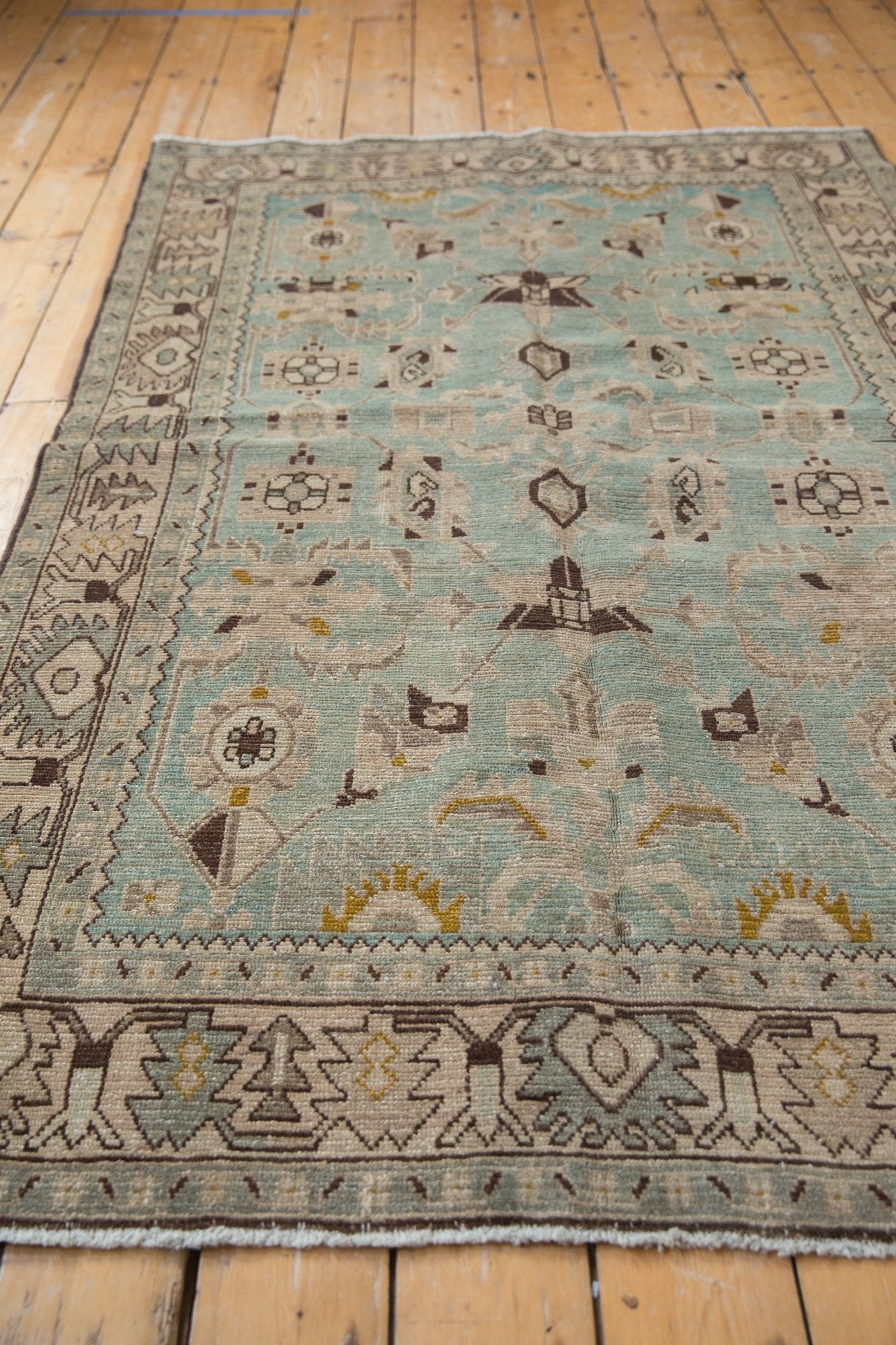 4.5x7 Vintage Distressed Hamadan Rug by Old New House® - product image 4 for Resin Society