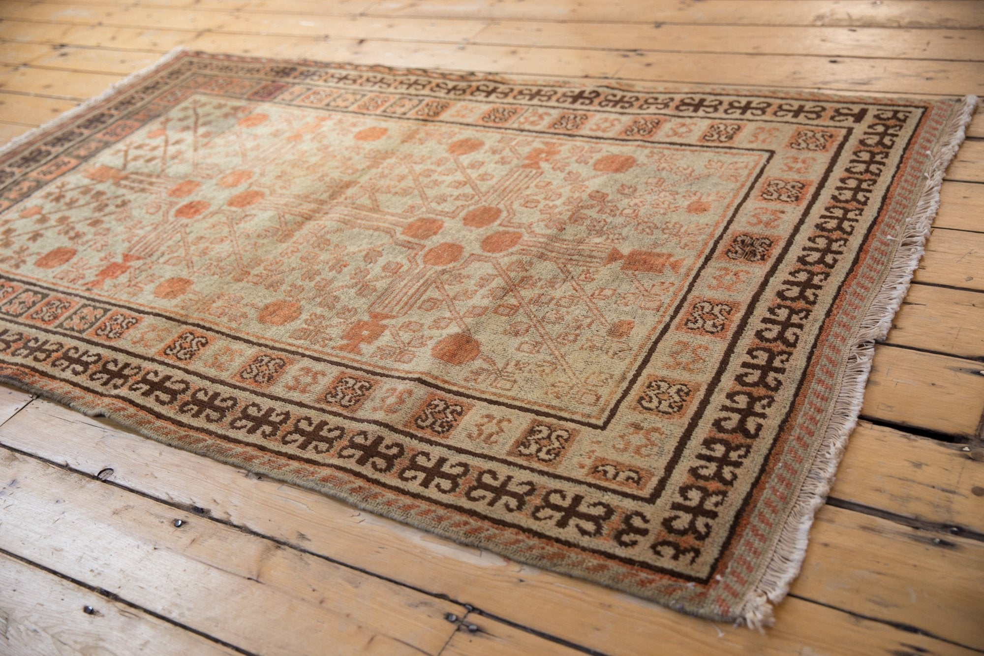 4x6.5 Vintage Distressed Samarkand Rug by Old New House® - product image 3 for Resin Society