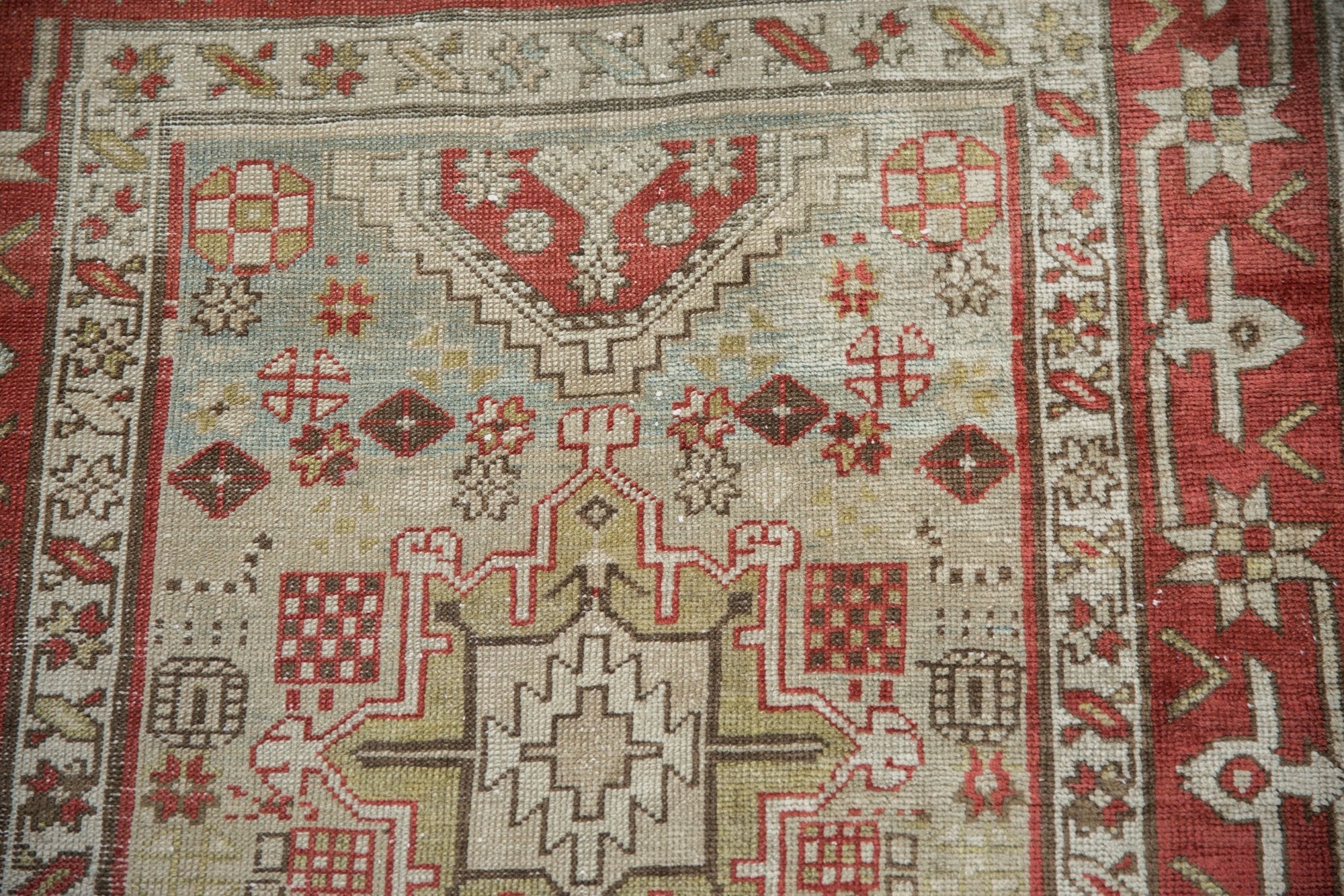 3x13 Vintage Distressed Karaja Rug Runner by Old New House® - product image 4 for Resin Society