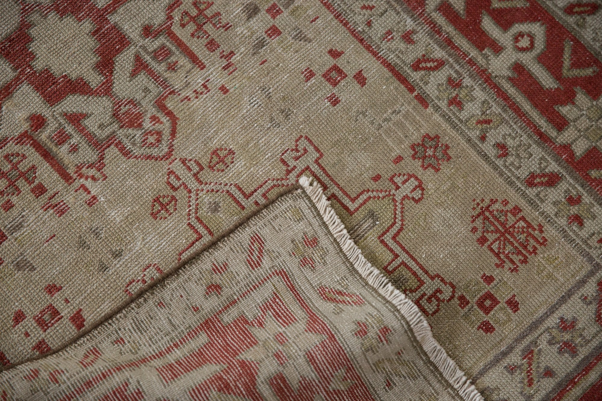 3x13 Vintage Distressed Karaja Rug Runner by Old New House® - product image 13 for Resin Society