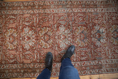 3.5x11 Vintage Distressed Karaja Rug Runner by Old New House® - product image 2 for Resin Society