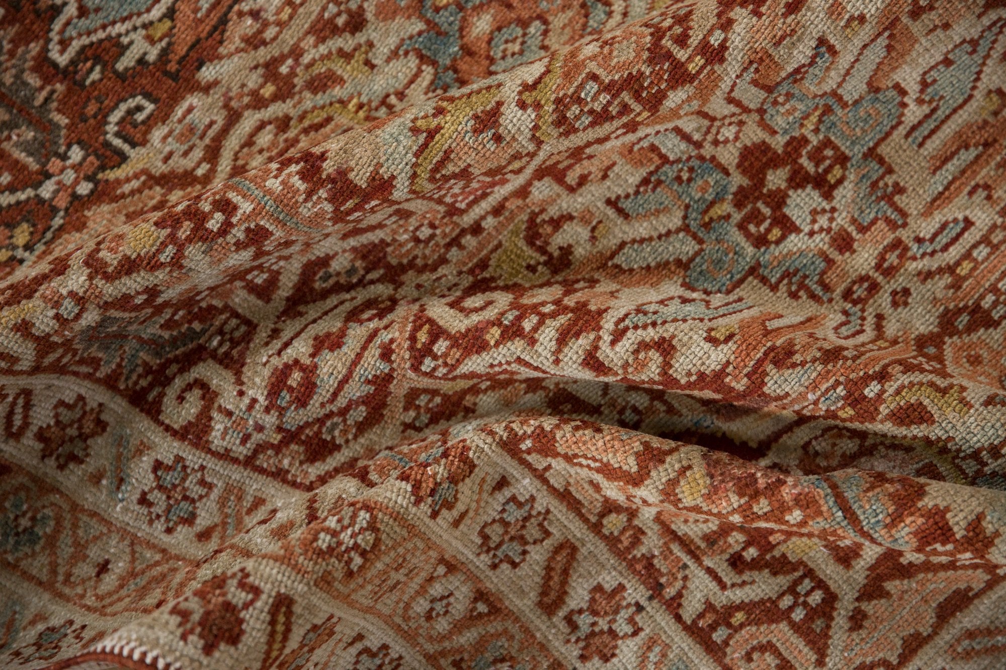 3.5x11 Vintage Distressed Karaja Rug Runner by Old New House® - product image 8 for Resin Society