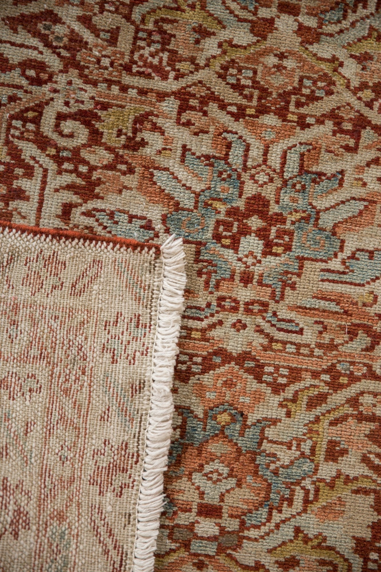 3.5x11 Vintage Distressed Karaja Rug Runner by Old New House® - product image 9 for Resin Society