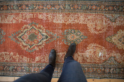 3.5x11.5 Vintage Distressed Mahal Rug Runner by Old New House® - product image 2 for Resin Society